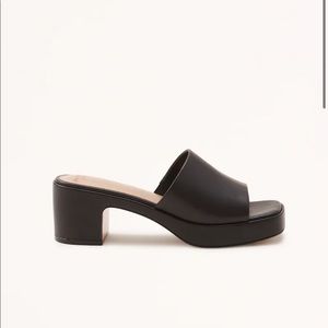 Abercrombie & Fitch Retro Mule Platform Sandals